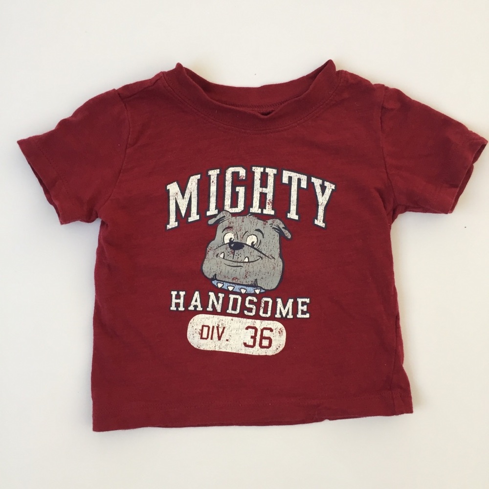 Carter’s Short Sleeve Red Mighty Handsome T-Shirt